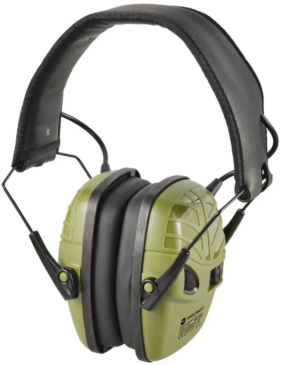 TOOLCRAFT TO-8701221 Actieve Gehoorbescherming 29dB - Olijfgroen