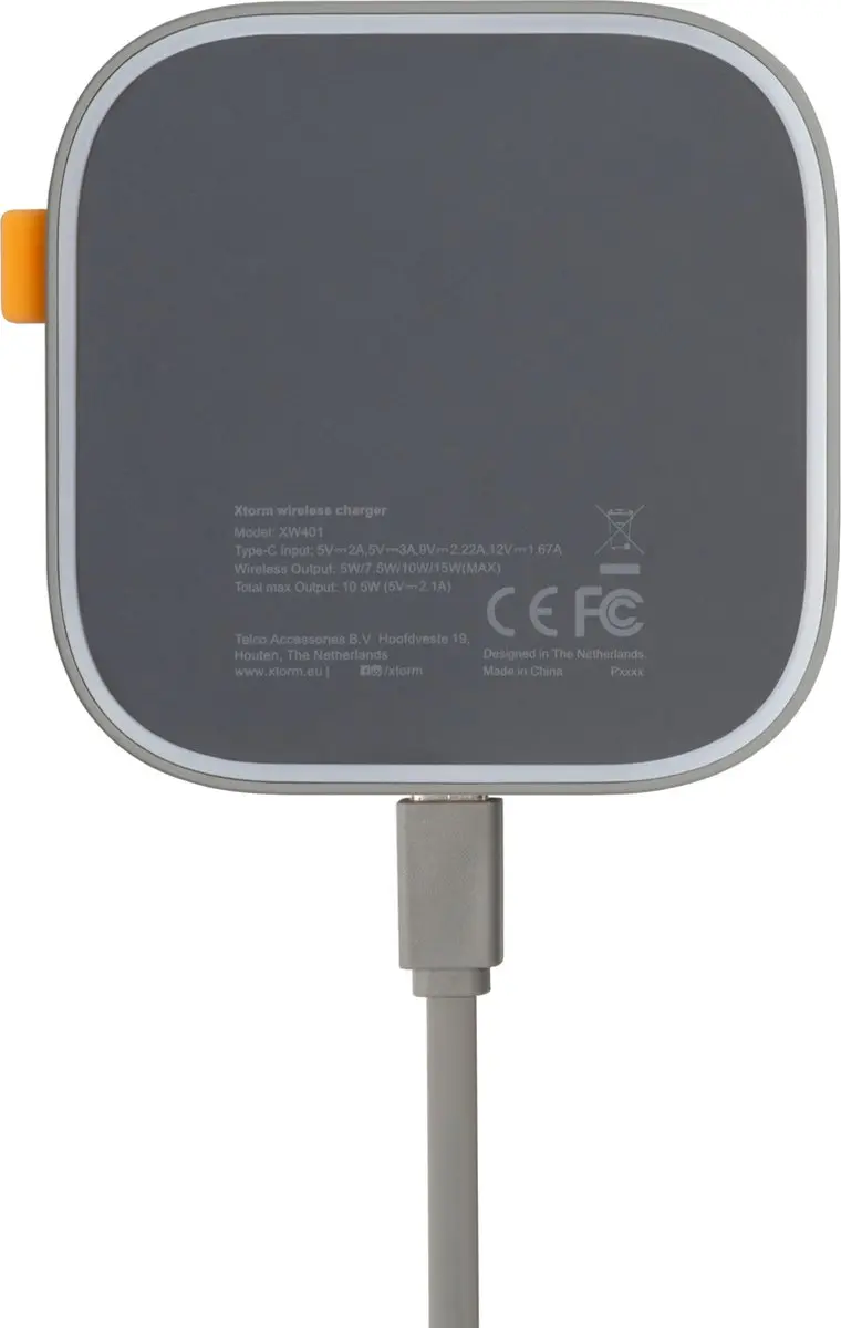 Xtorm XW401 Draadloze Oplader Solo 15W - Grijs - afbeelding 3 van 6