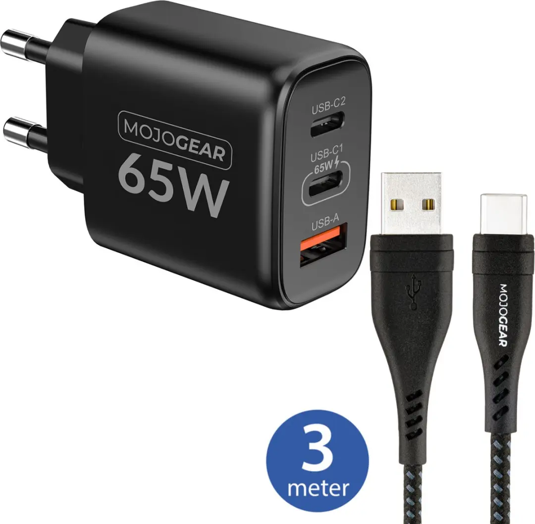 MOJOGEAR CHARGE+ MG-C01 65W Snellader