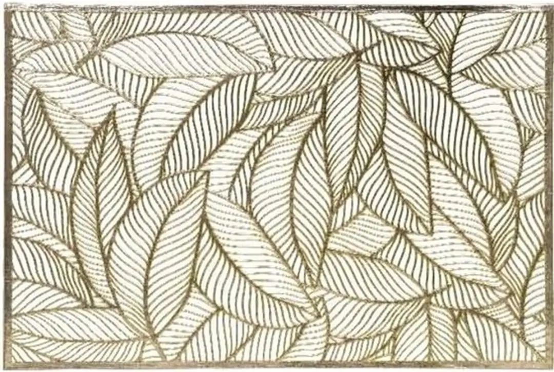 Decoris Tafel Placemats Gouden Bladeren 30x45cm - 2 Stuks