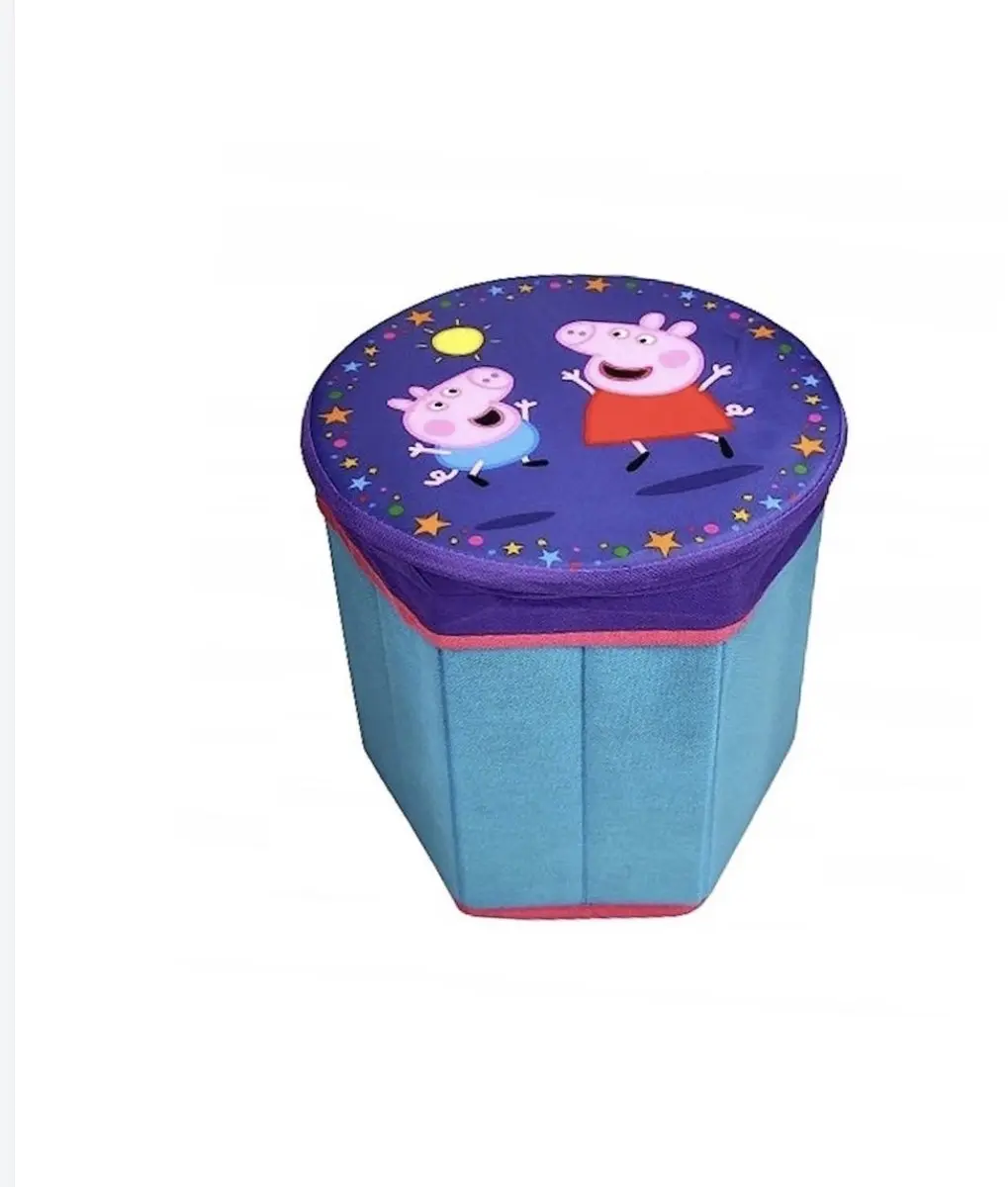 Nickelodeon Peppa Pig Opbergpoef 28x28cm