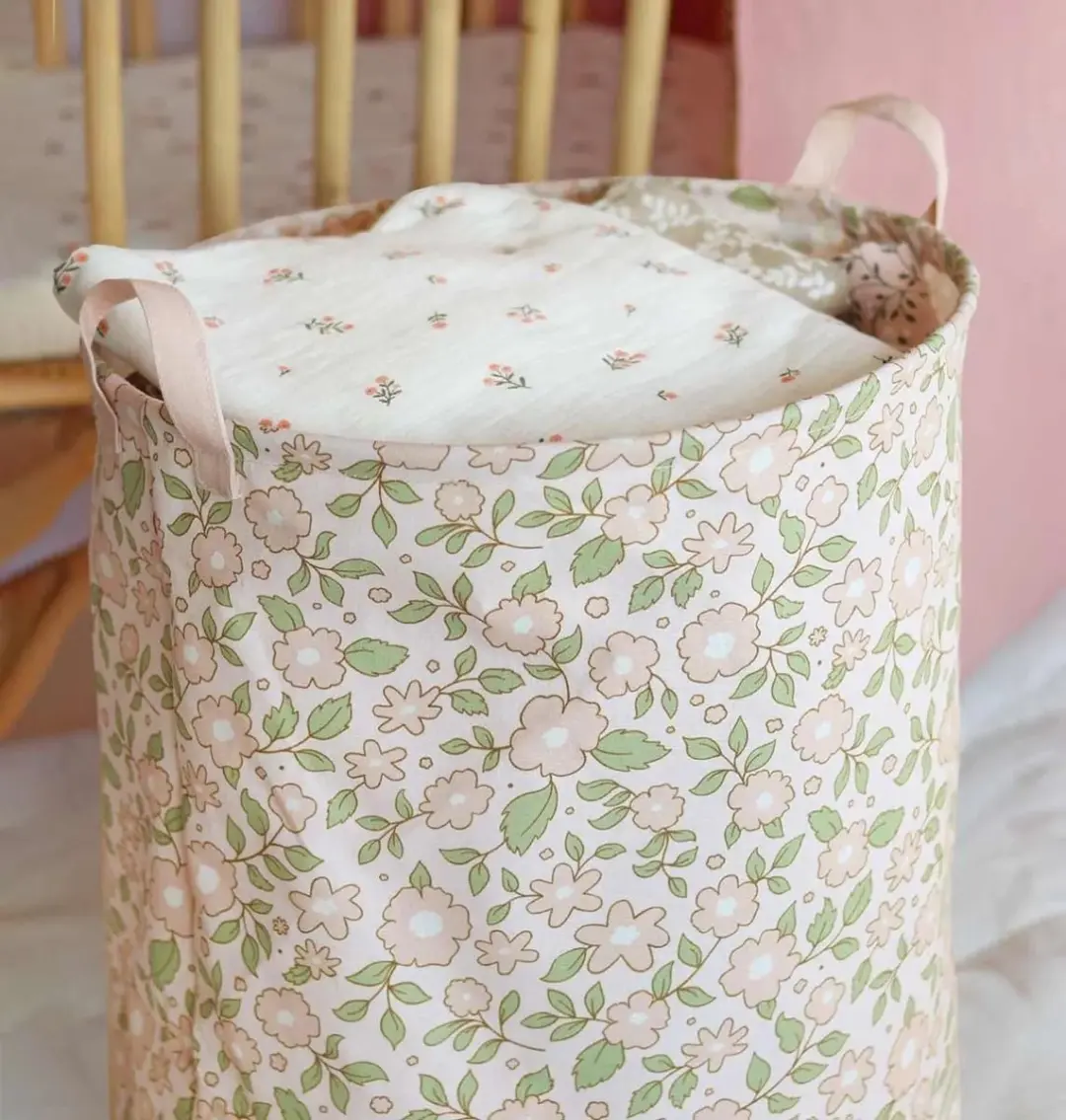 A Little Lovely Company Opbergmand Bloesems Roze 63L