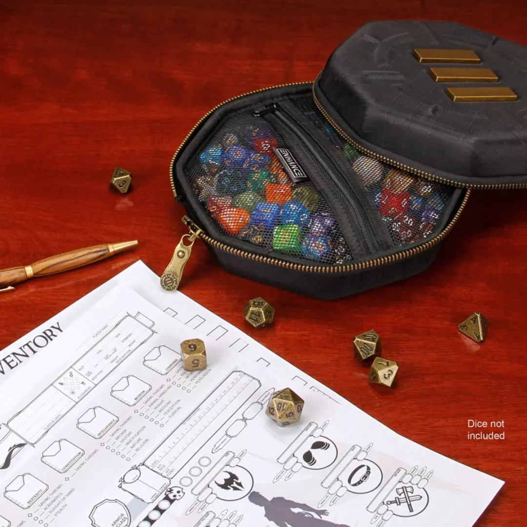 Geronimo Games Tas voor Dobbelstenen 2-in-1 - Zwart