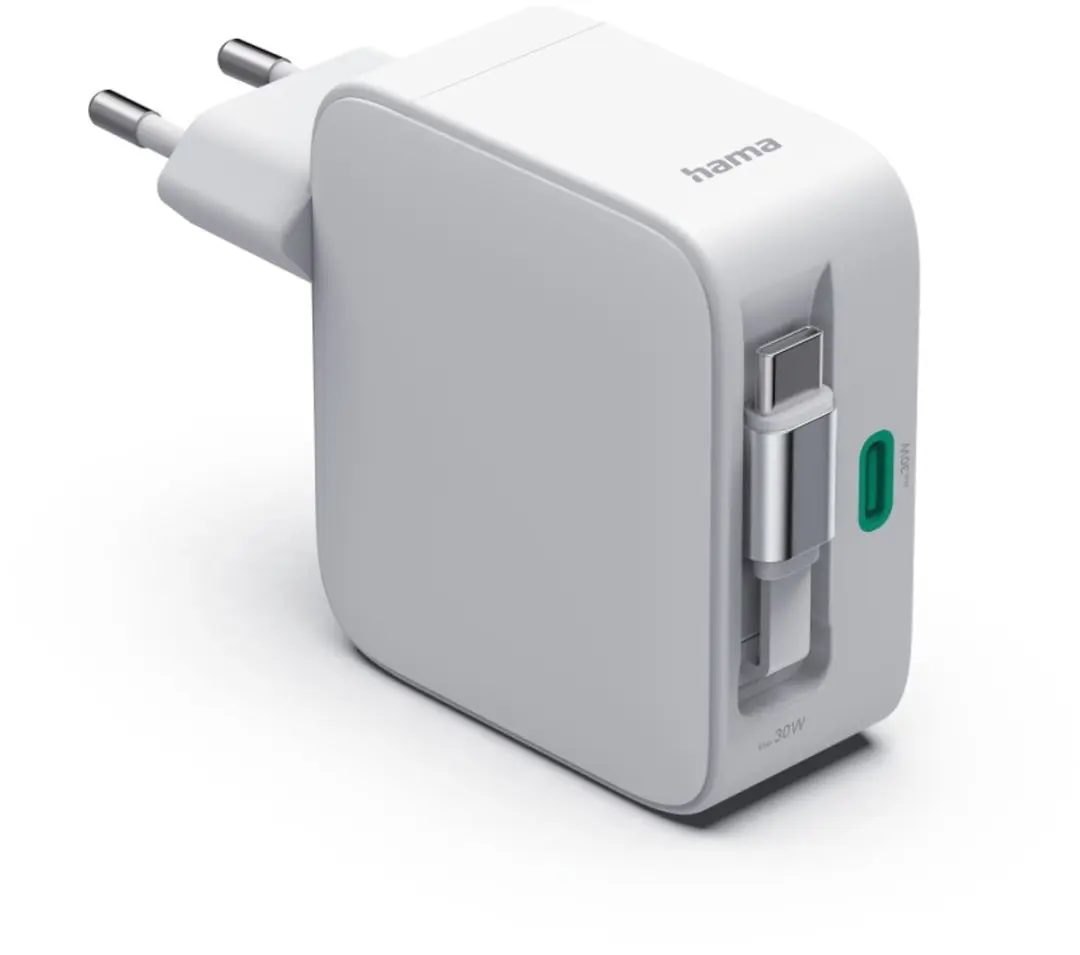 Hama 30W Snellader 2x USB-C - Wit - afbeelding 4 van 6