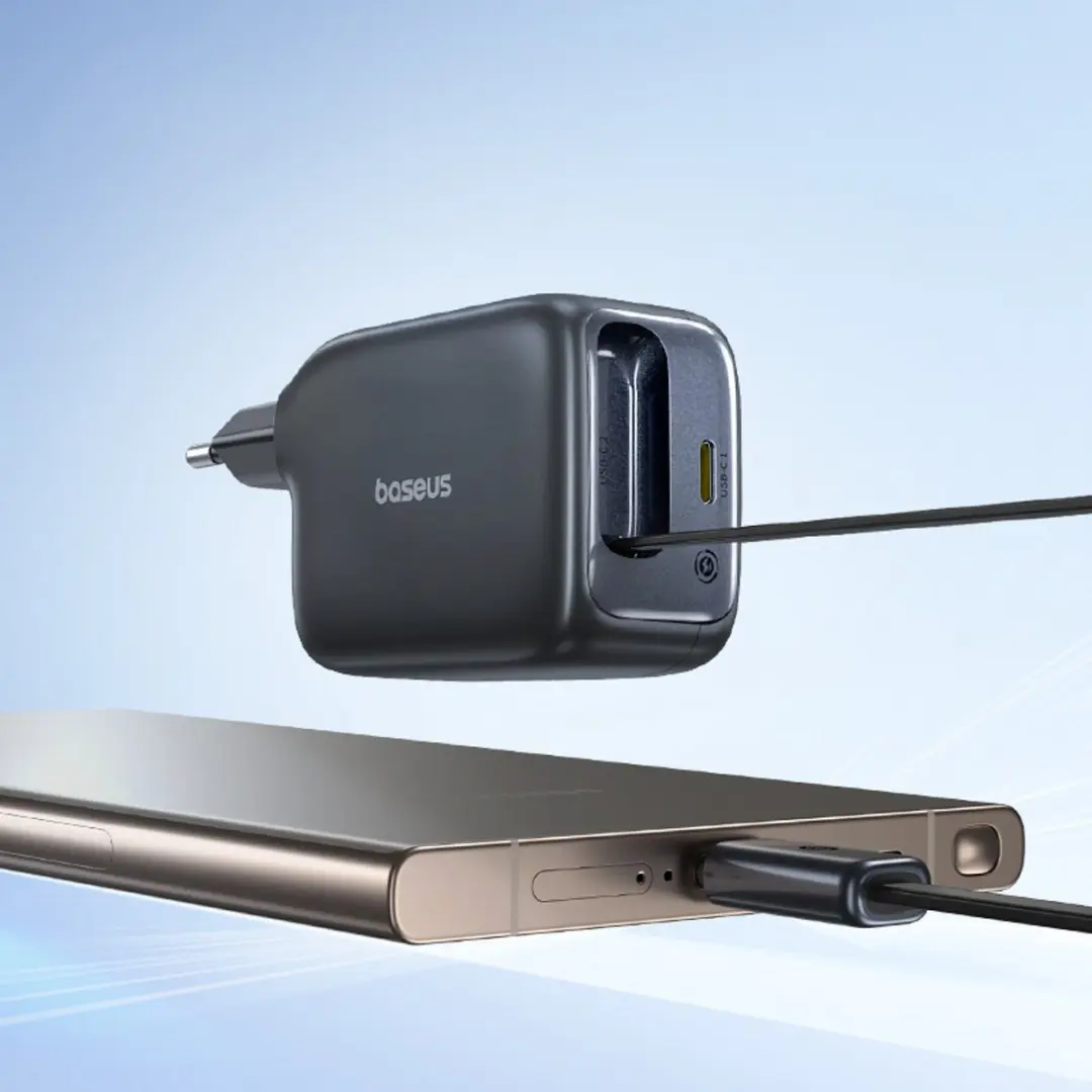Baseus EnerCore CJ11 45W USB-C Snellader - Zwart