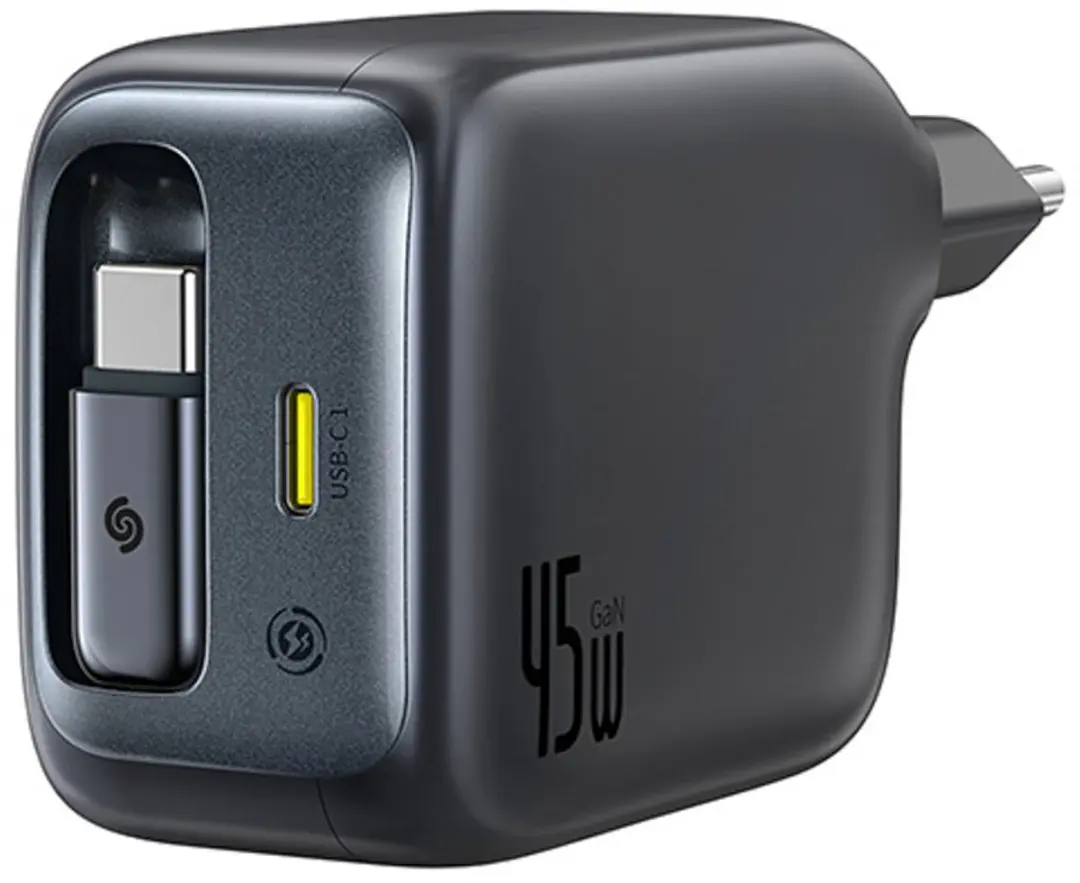 Baseus EnerCore CJ11 45W USB-C Snellader - Zwart