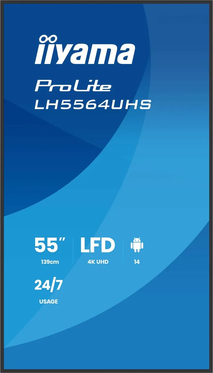 iiyama LH5564UHS-B1AG Monitor 55" 4K Ultra HD - Zwart