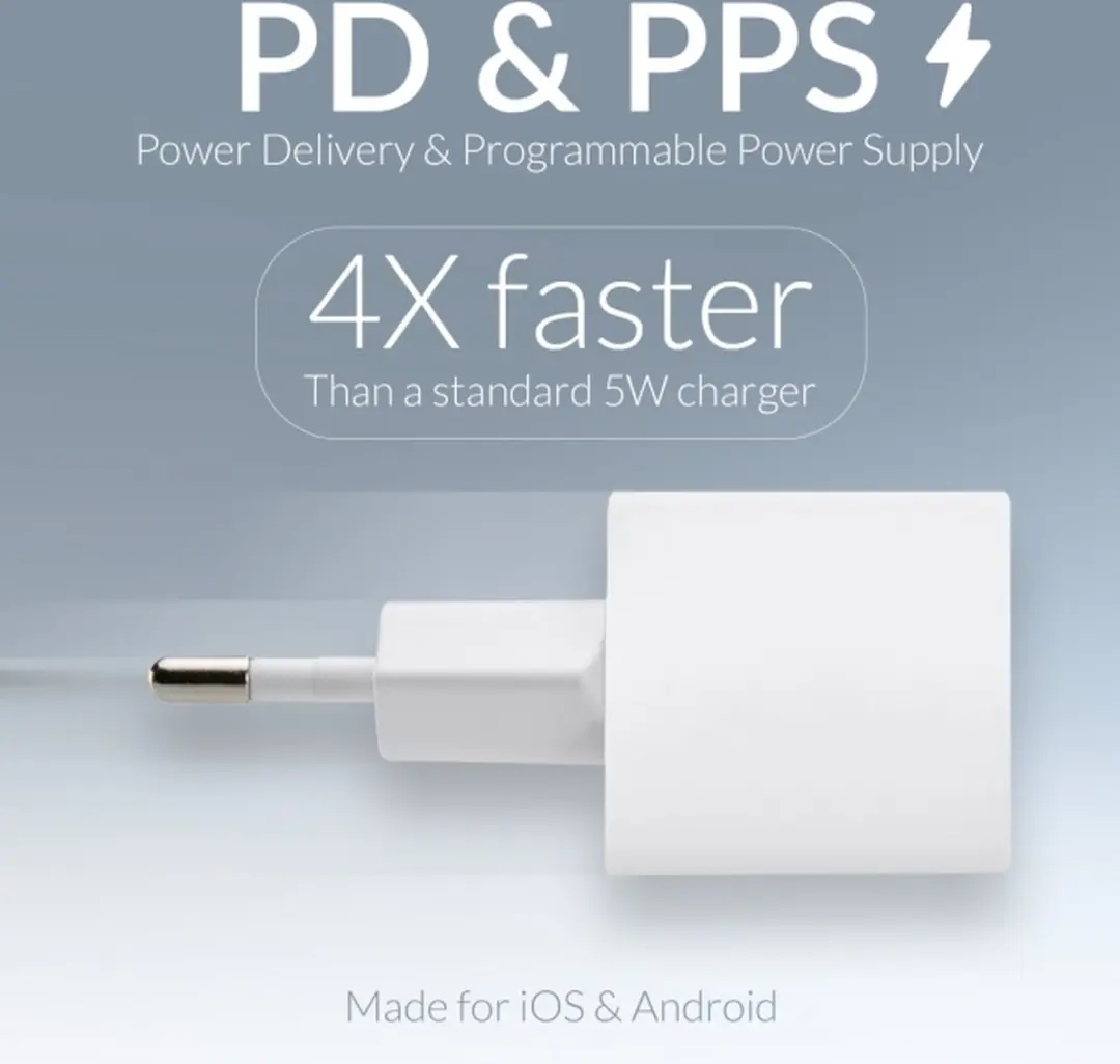 Mobilize Single USB-C Oplader Power Delivery 20W - Wit