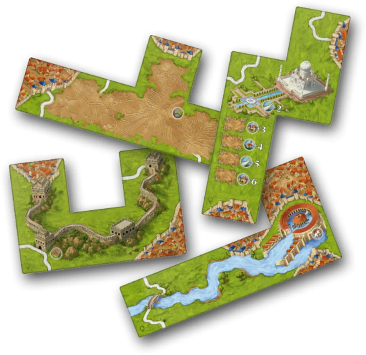 999 Games Carcassonne Mini Wonderen van de Mensheid III Bordspel