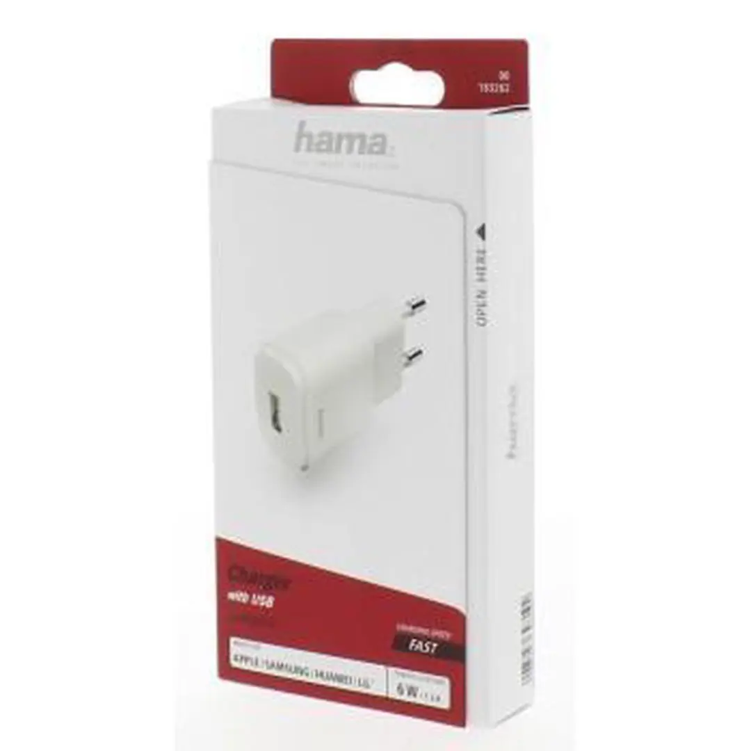 Hama Oplader 00183262 - 6W - Wit