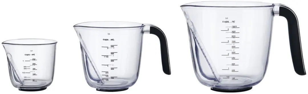 KitchenAid Schuine Maatbekers Set 3 Stuks