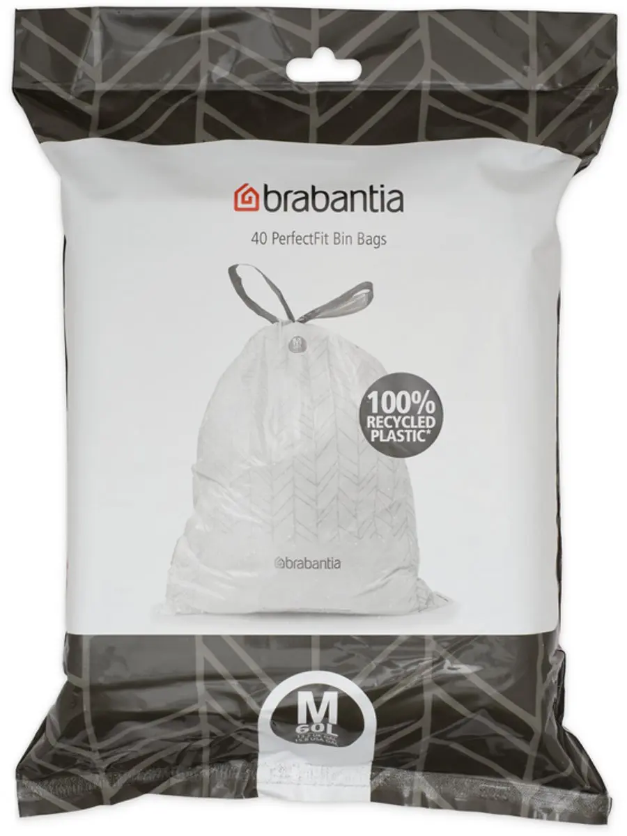Brabantia PerfectFit Vuilniszak Dispenser Set 3x40 - 60L - Wit