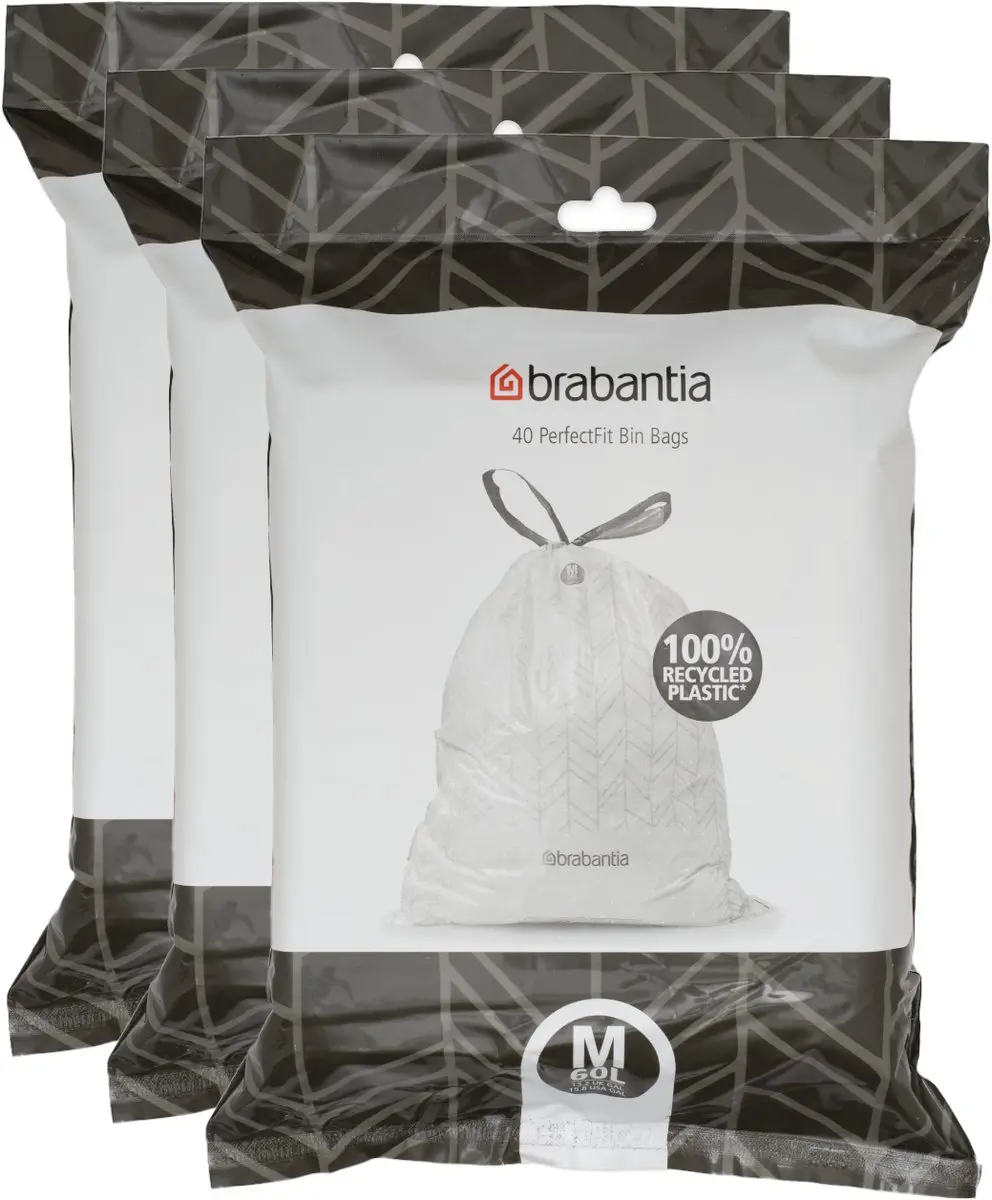 Brabantia PerfectFit Vuilniszak Dispenser Set 3x40