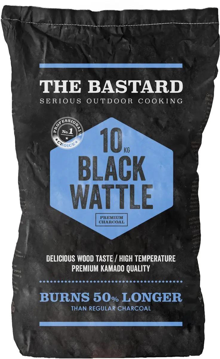 The Bastard Charcoal Black Wattle - zak houtskool 10 Kg