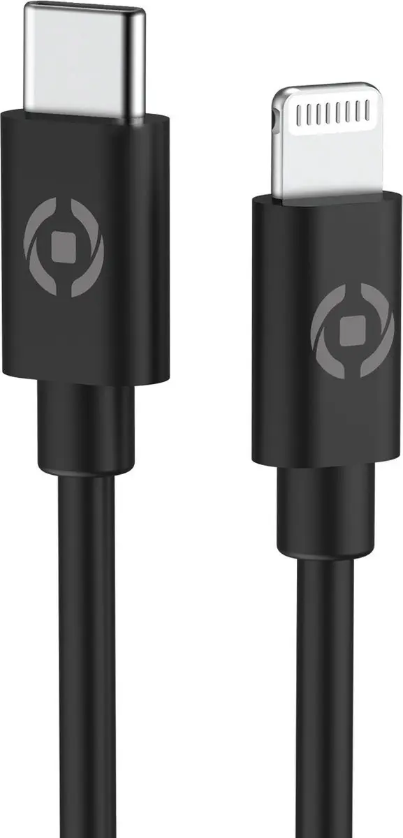 Celly CCMINILIGHT Autolader USBC-Lightning 20W - Zwart