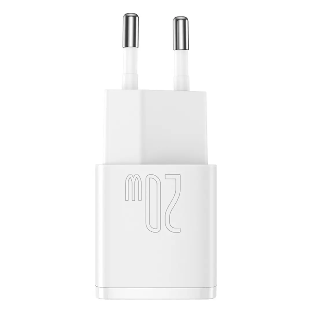 Baseus Cube USB-C Oplader 20W - Wit
