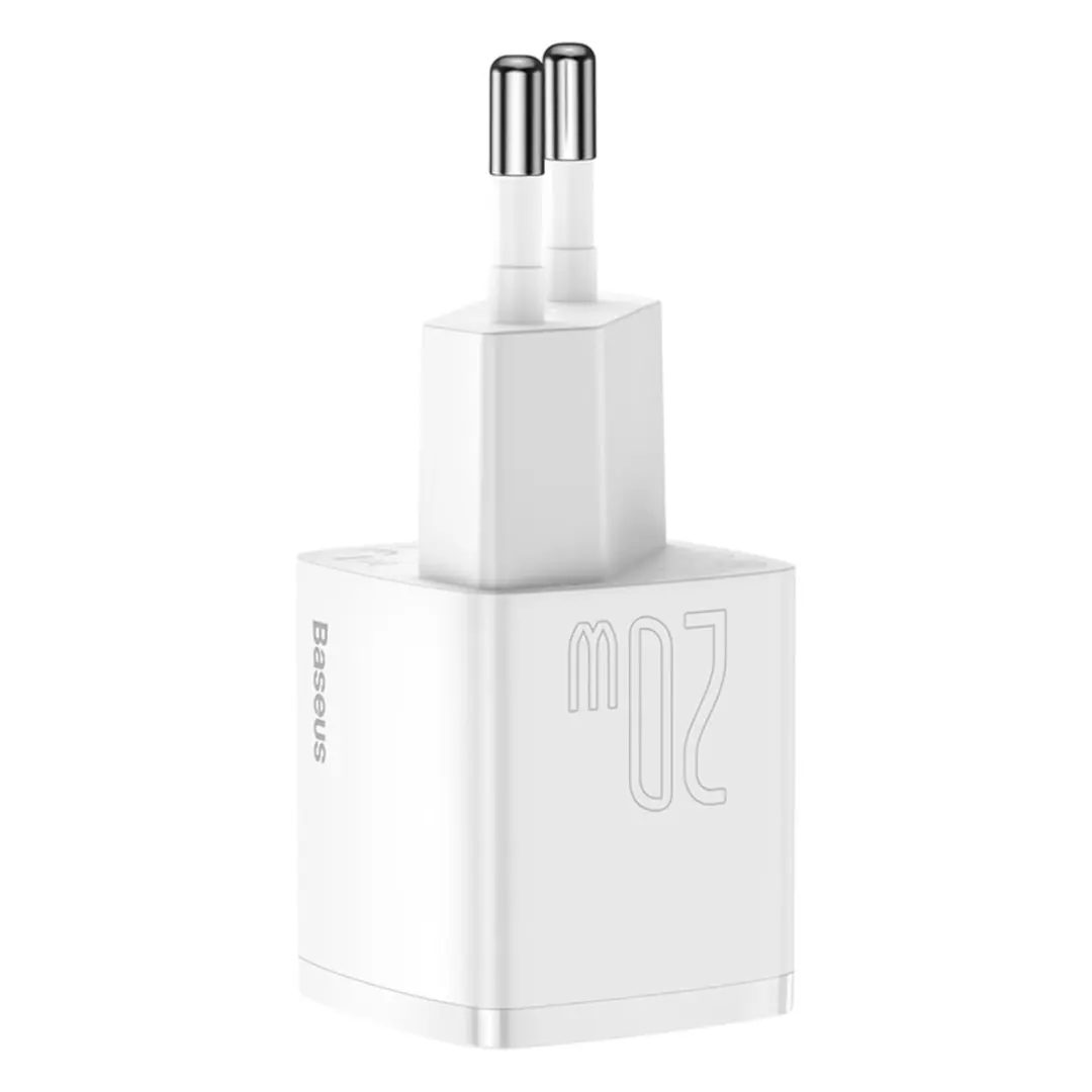 Baseus Cube USB-C Oplader 20W - Wit