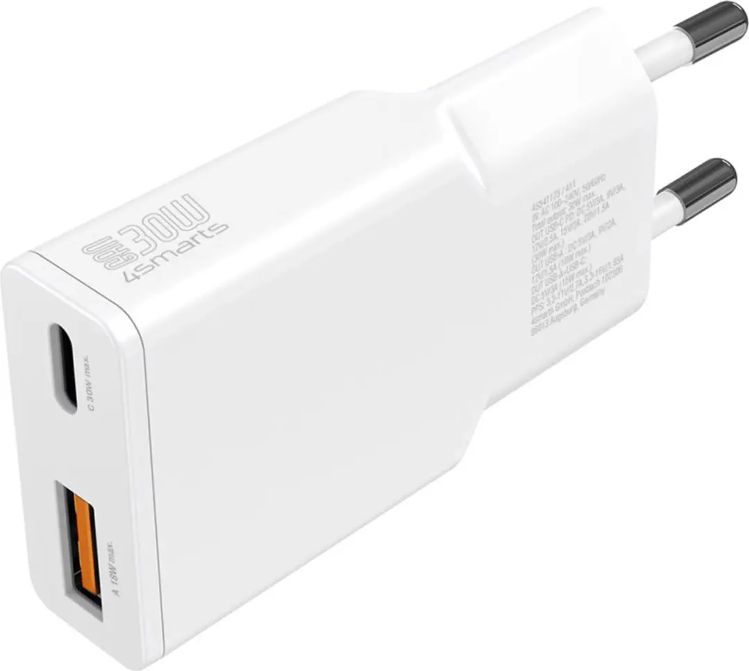 4Smarts PDPlug Duos Slim Wit 30W - Smartphone/Tablet - afbeelding 6 van 6