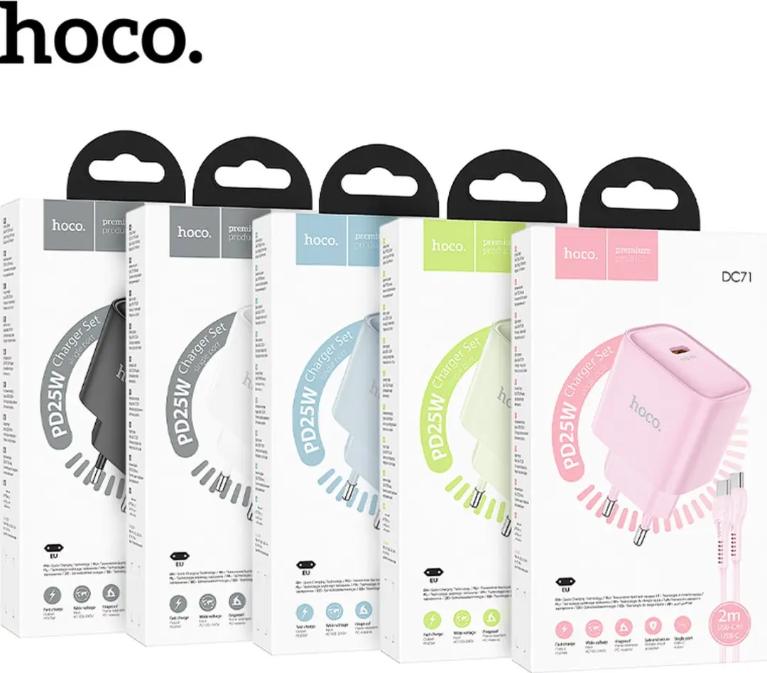 Hoco 25W Type-C Snellader Groen - USB-C naar USB-C 2m - Nintendo - afbeelding 6 van 6