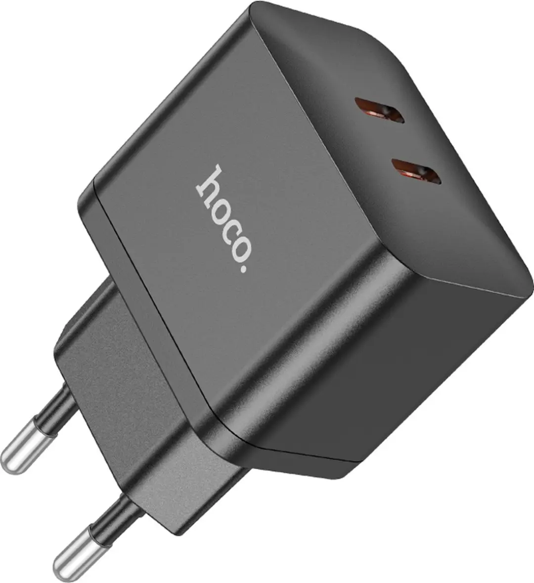 Hoco 35W Snel Oplader N29 - Dual USB-C - 35W - Zwart