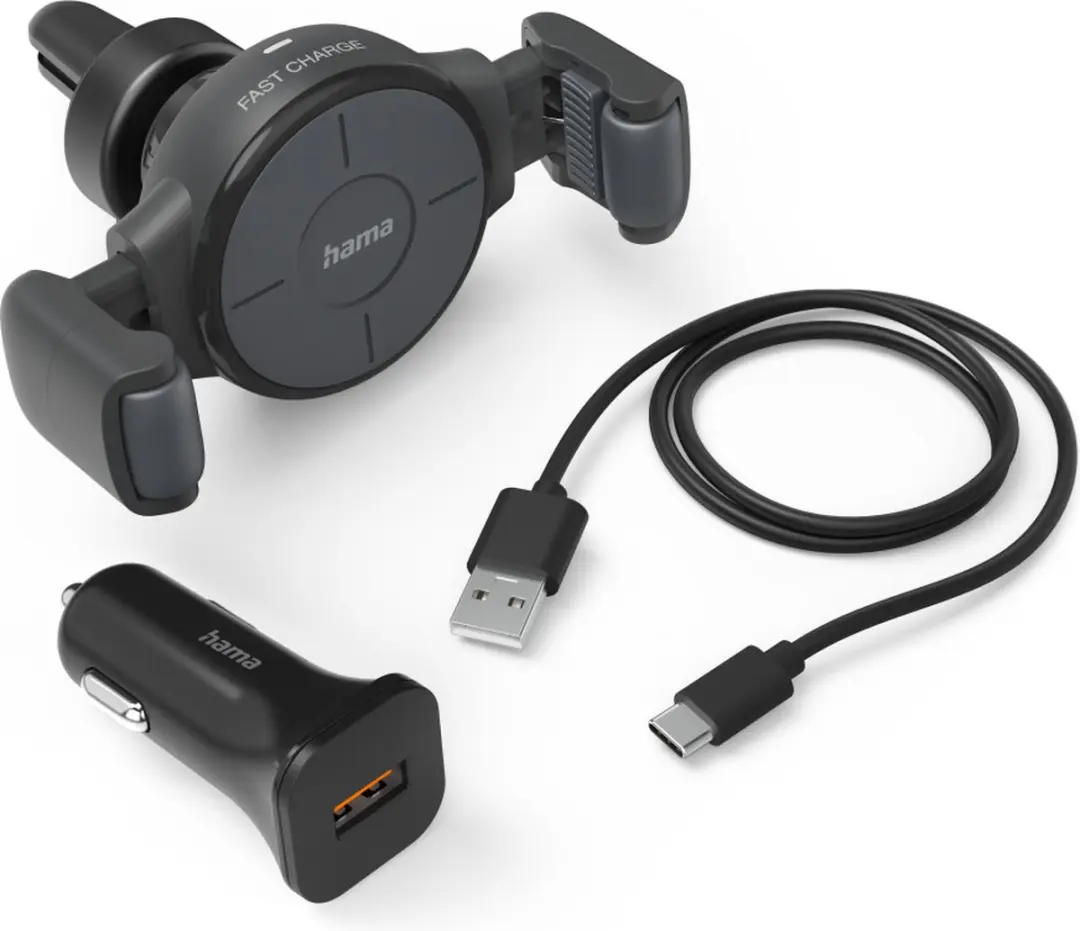 Hama FC10 Flex-Set Antraciet Smartphone Oplader 10W