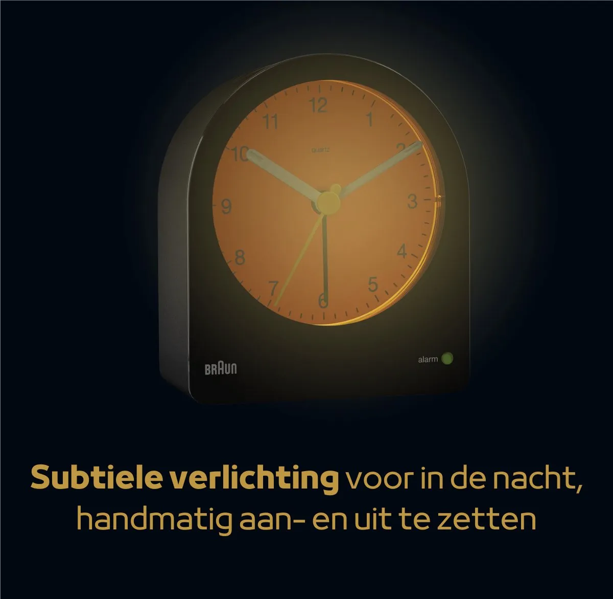Braun BC22B Wekker - Analoog - Zwart
