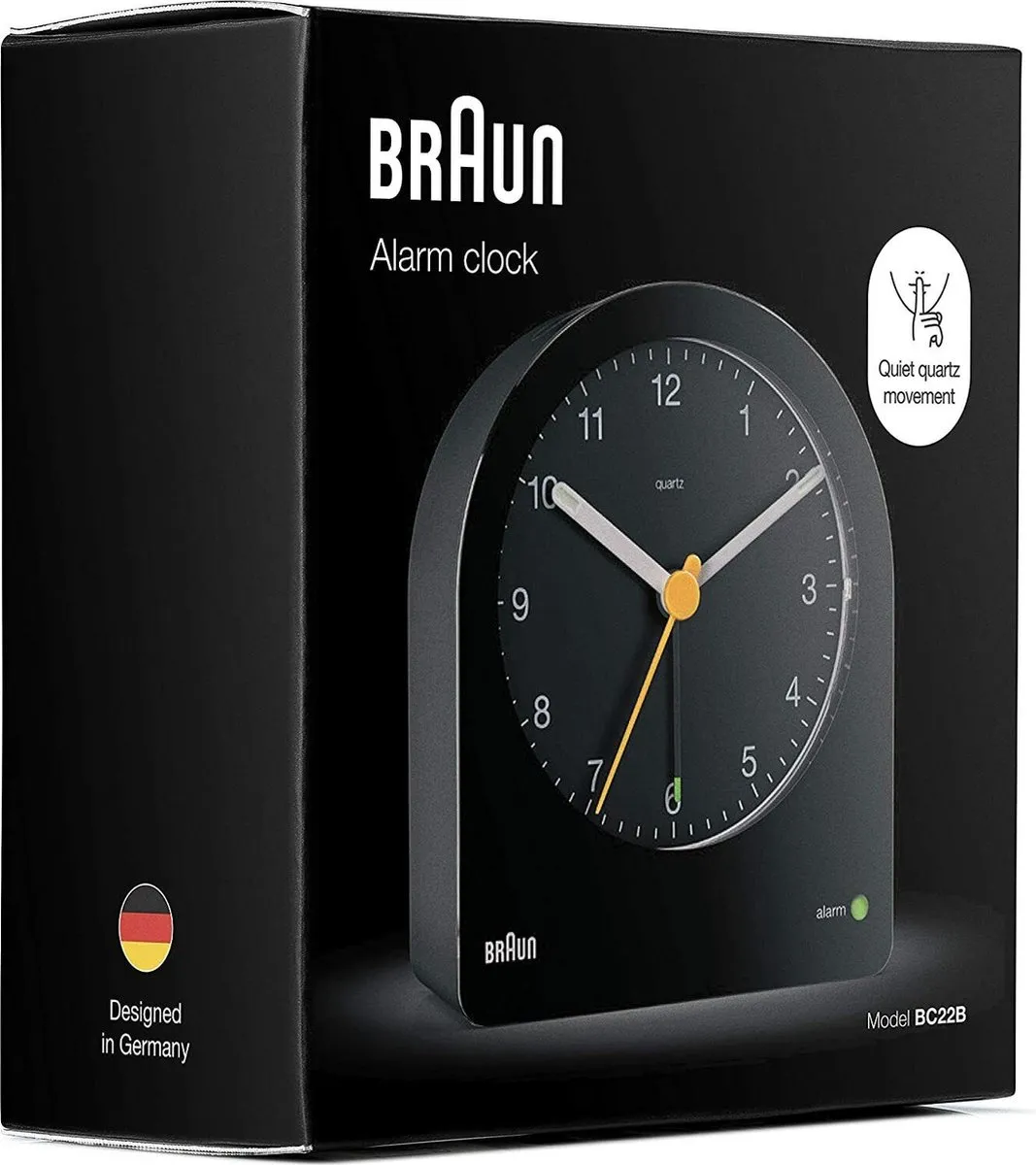 Braun BC22B Wekker - Analoog - Zwart