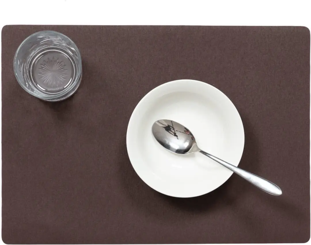 Wicotex Luxe Placemats - 6 Stuks 43x30cm - Bruin