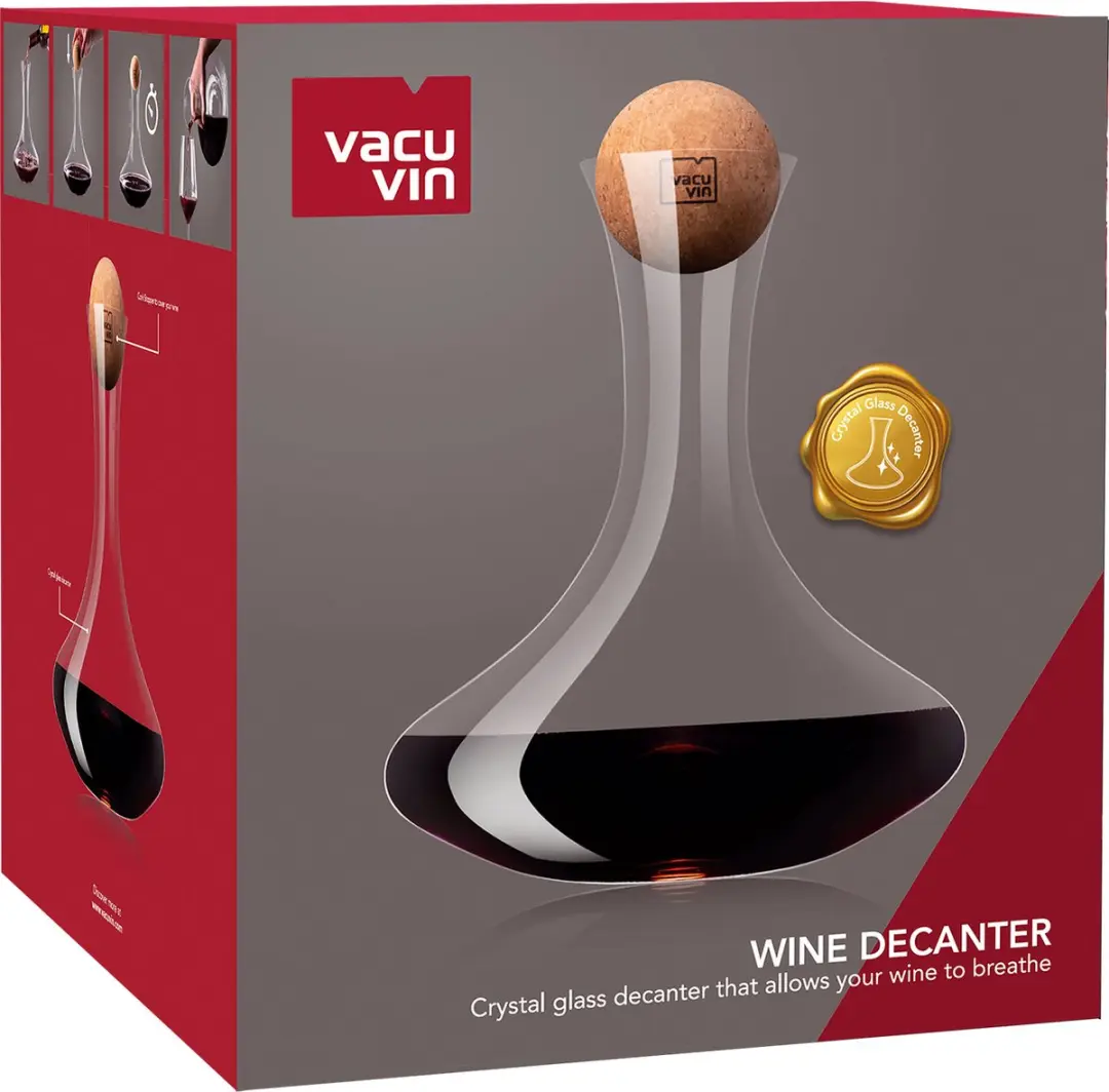 VacuVin Decanteerkaraf 1L - Kristalglas