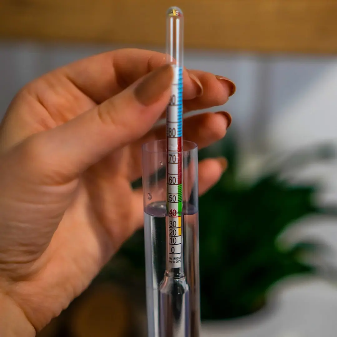 Alcoholmeter inclusief plastic reageerbuisje