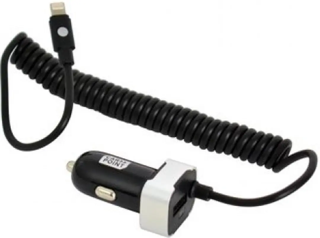 Carpoint Autolader USB 12/24V 3A - 2x USB - Zwart
