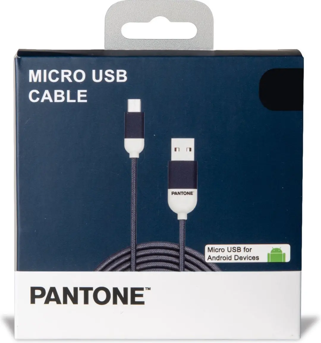 Celly Micro-USB Kabel Zwart - 1 Output - Blauw