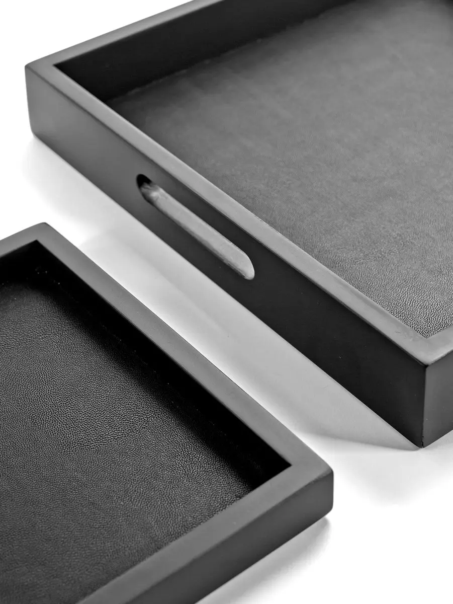 Serax plateau 40x40cm vinyl zwart