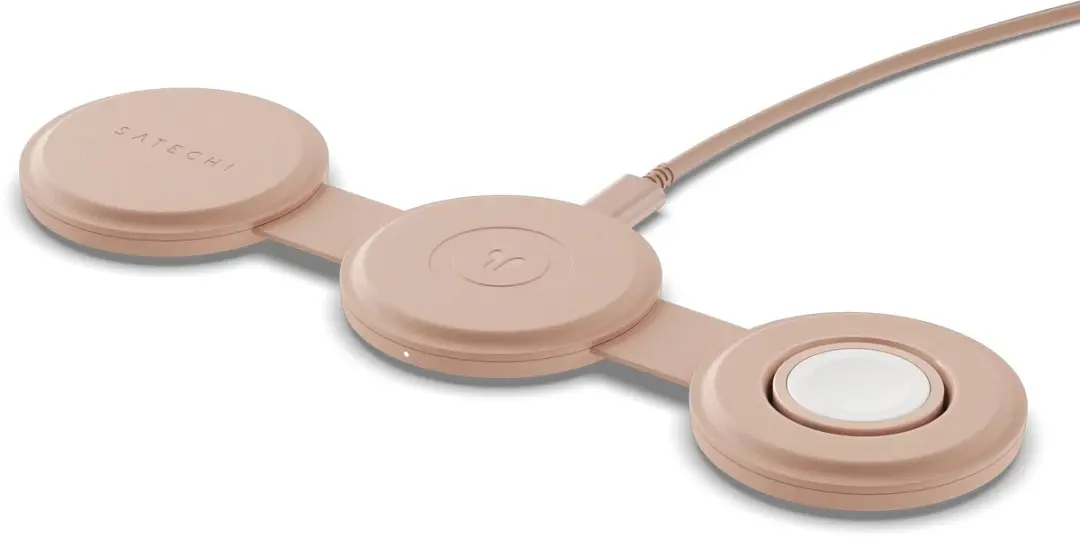 Satechi OntheGo 3-in-1 Draadloze Oplader ST-QTG31R - 15W - Roze - afbeelding 6 van 6