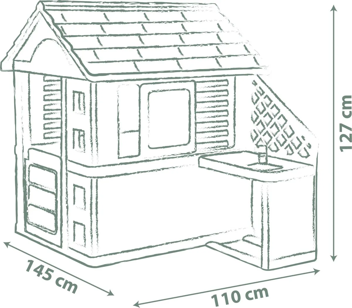 Smoby Pretty House Speelhuis 7600810738 - Zomerkeuken - Vanaf 2 jaar
