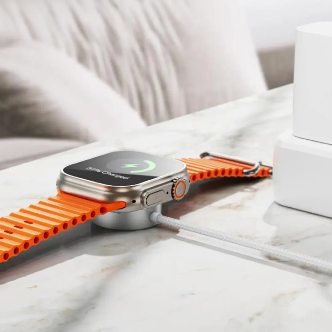 Hoco CW59 Magnetische Smartwatch Lader - Wit