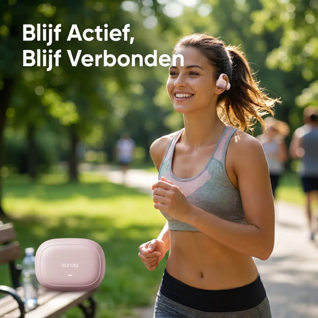 ECTEATOY Sanag S3S Open Draadloze Oordopjes - 24 uur - Roze - afbeelding 5 van 6