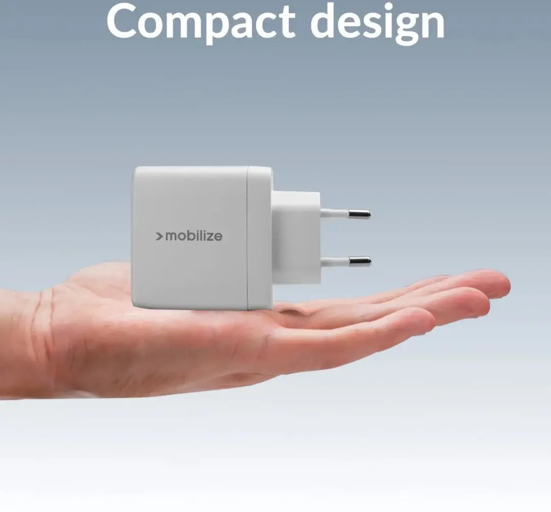 Mobilize MOBWC016 USB Oplader 65W - 3x USB - Wit - afbeelding 6 van 6