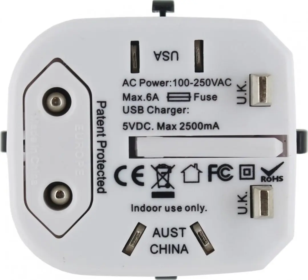 Mobilize MOB-21895 Reisadapter - 2x USB - 20W - Rood