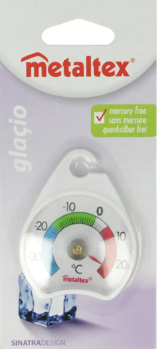 Metaltex Diepvriesthermometer - 5cm - Polystyreen - Wit