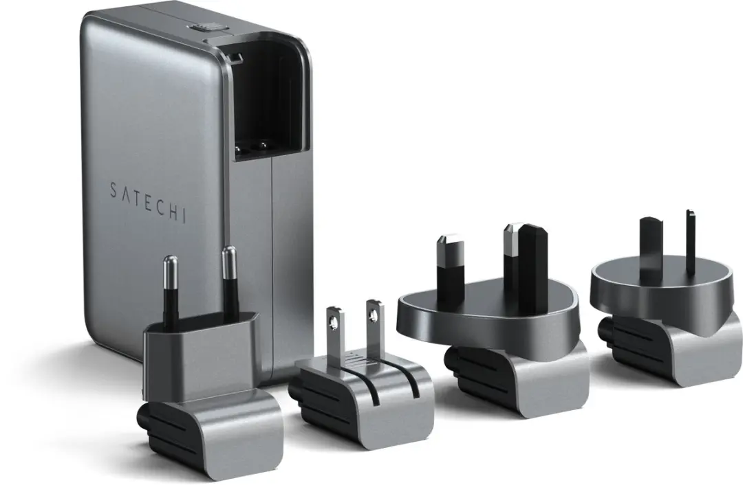 Satechi ST-W145GTM USB-C Oplader 145W - 4 Poorten - Grijs - afbeelding 6 van 6