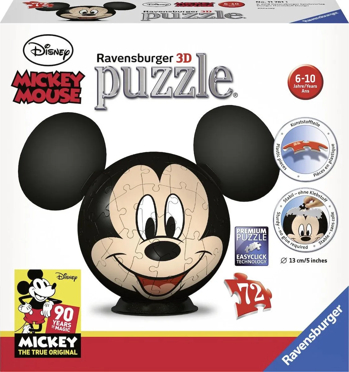 Ravensburger Disney Mickey Mouse 3D Puzzel 72 Stuks - afbeelding 2 van 2