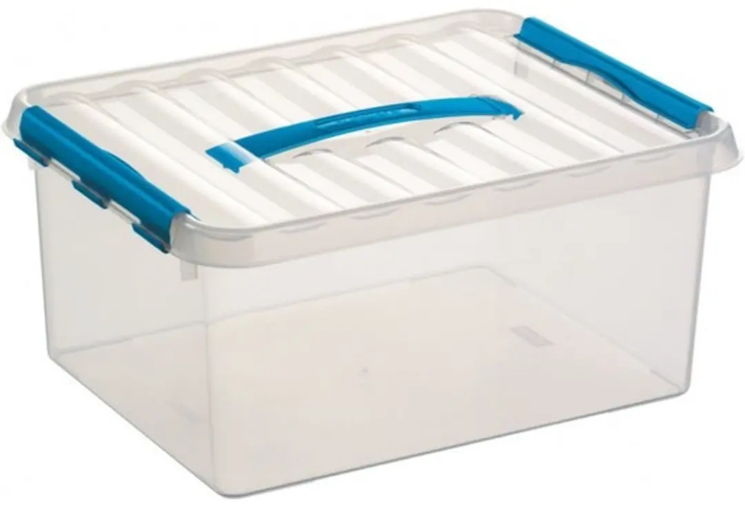 Sunware Q-Line Opbergboxen Set 15L & 36L - Kunststof - Blauw
