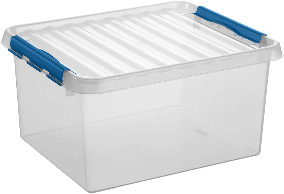 Sunware Q-Line Opbergboxen Set 15L & 36L - Kunststof - Blauw