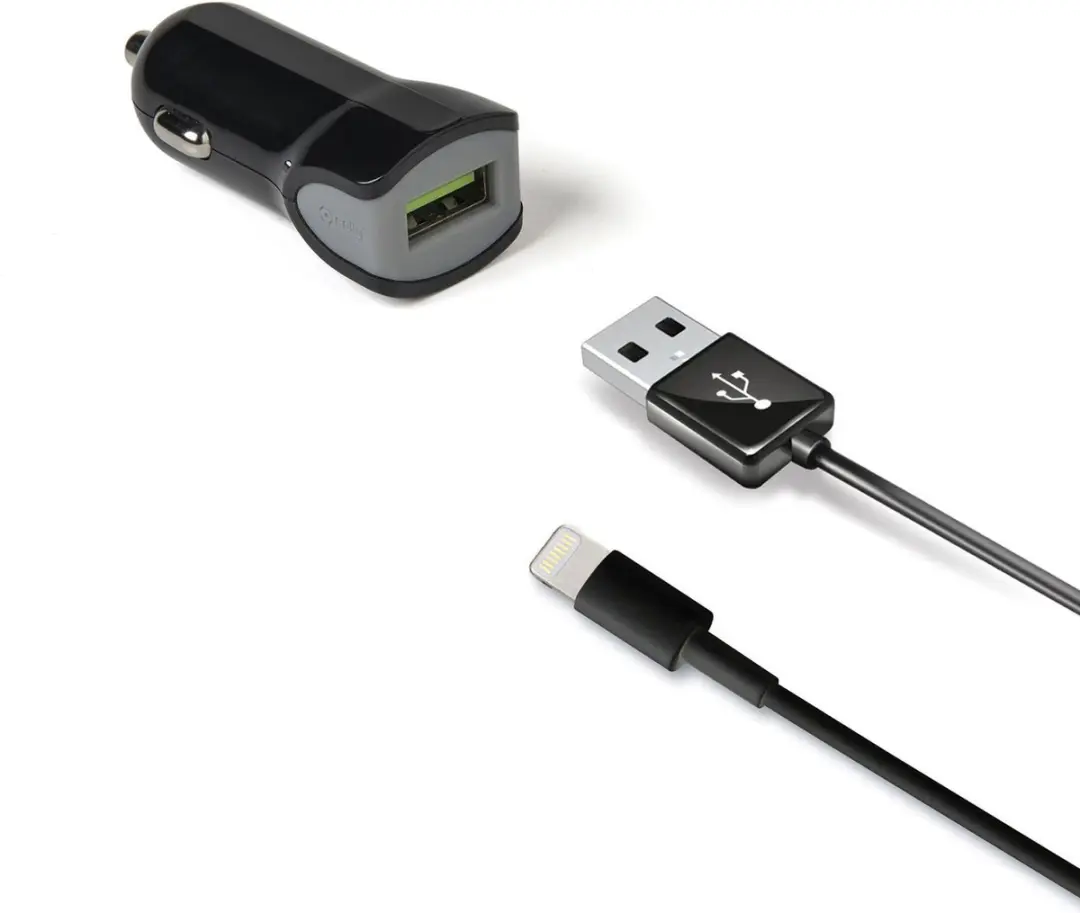 Celly CCUSBLIGHT USB-A Autolader & Lightning Kabel 2.4A