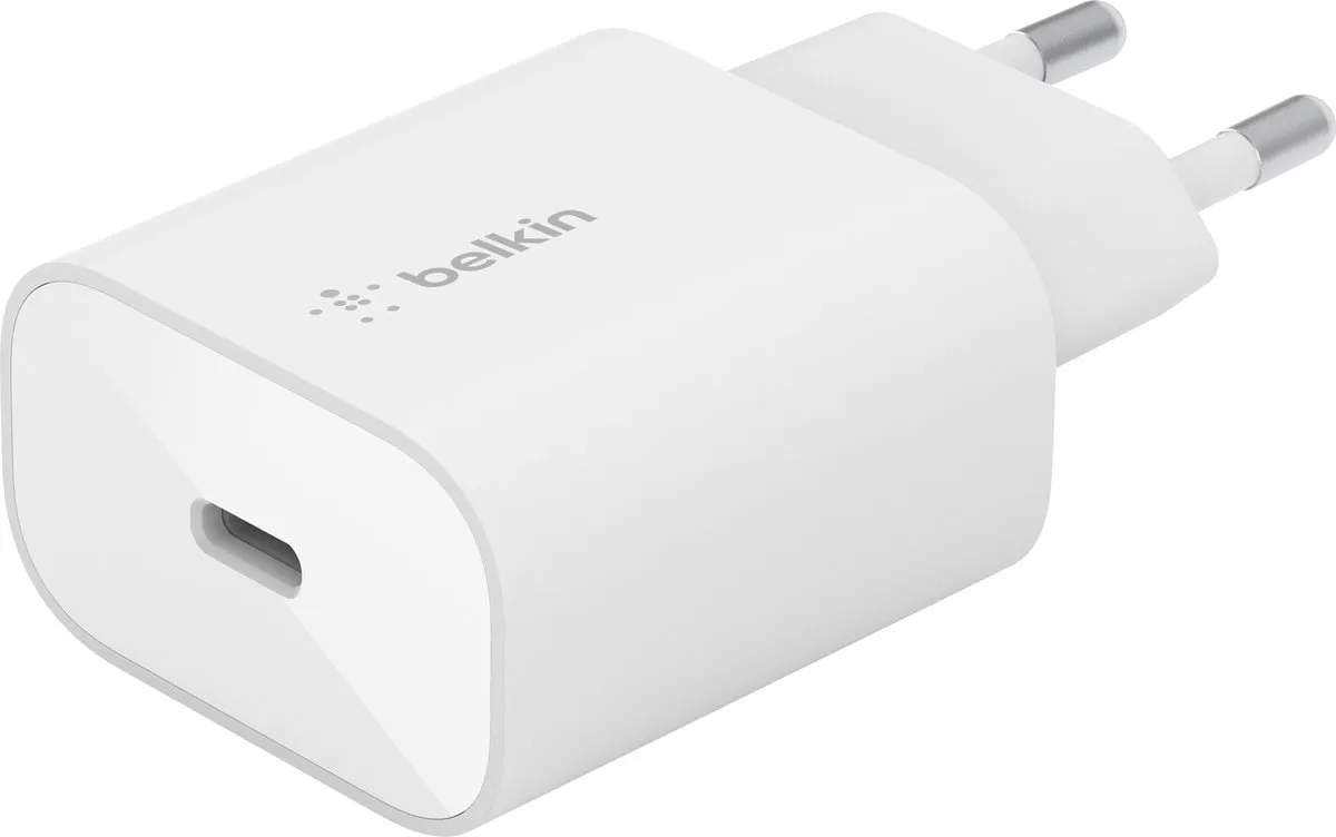 Belkin 25W USB-C Snellader WCA004vf1MWH - Wit