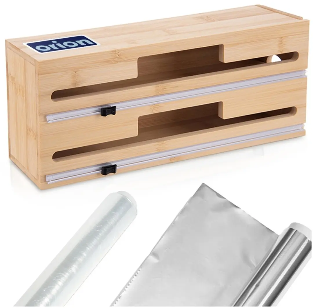 Orion Foliedispenser Houten Dubbele 2W1 - Beige