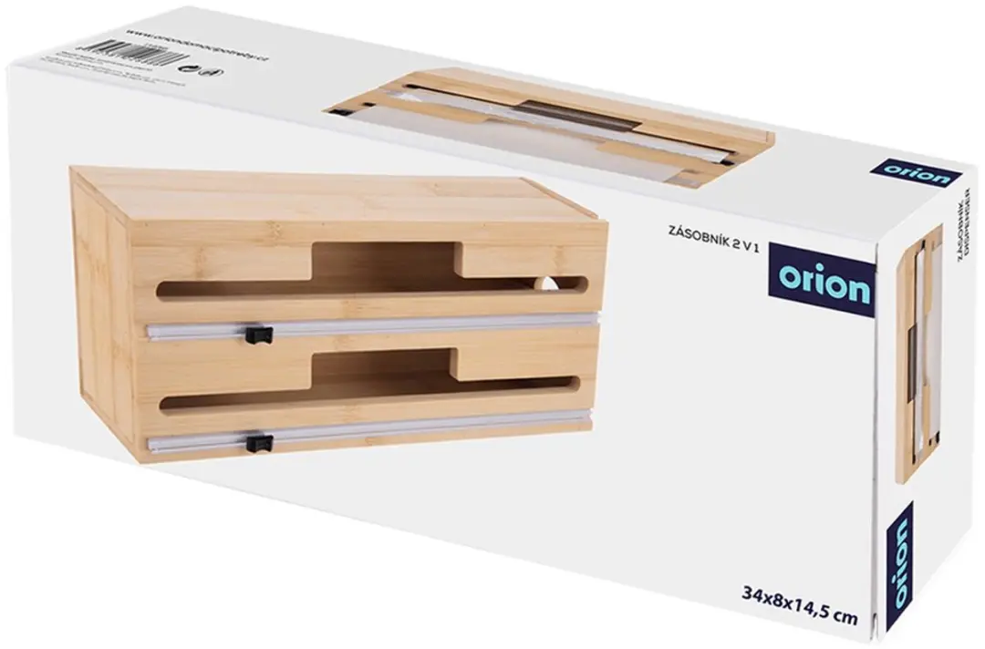 Orion Foliedispenser Houten Dubbele 2W1 - Beige