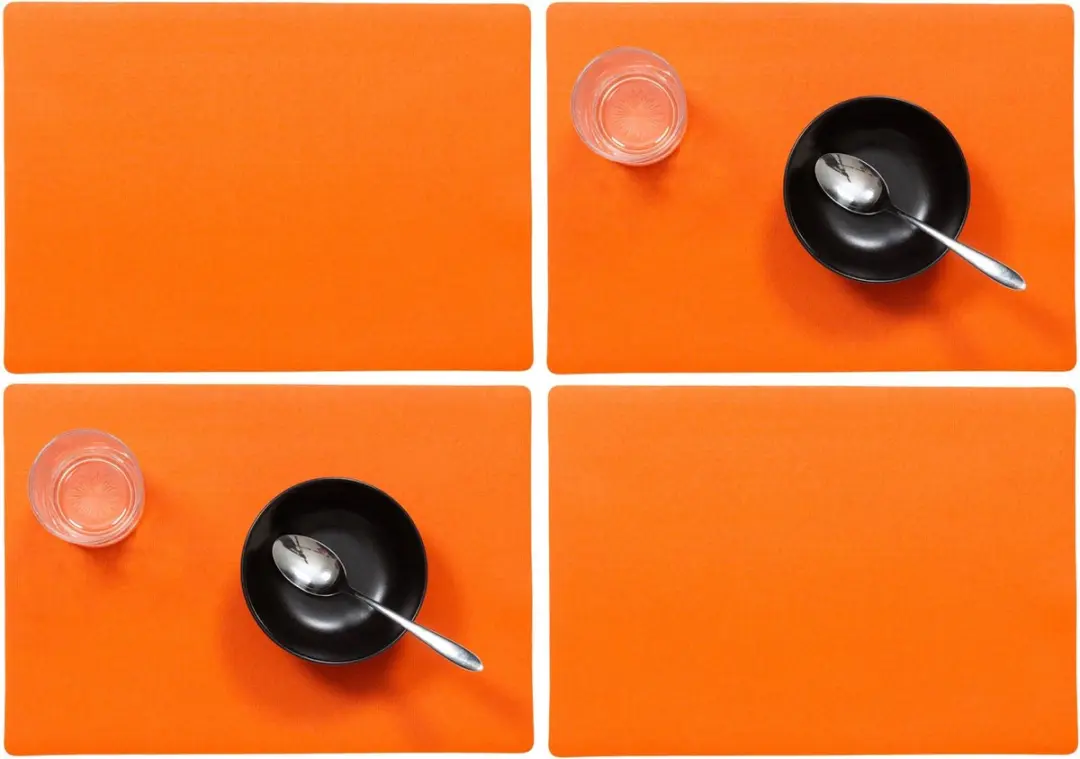Placemats Uni oranje