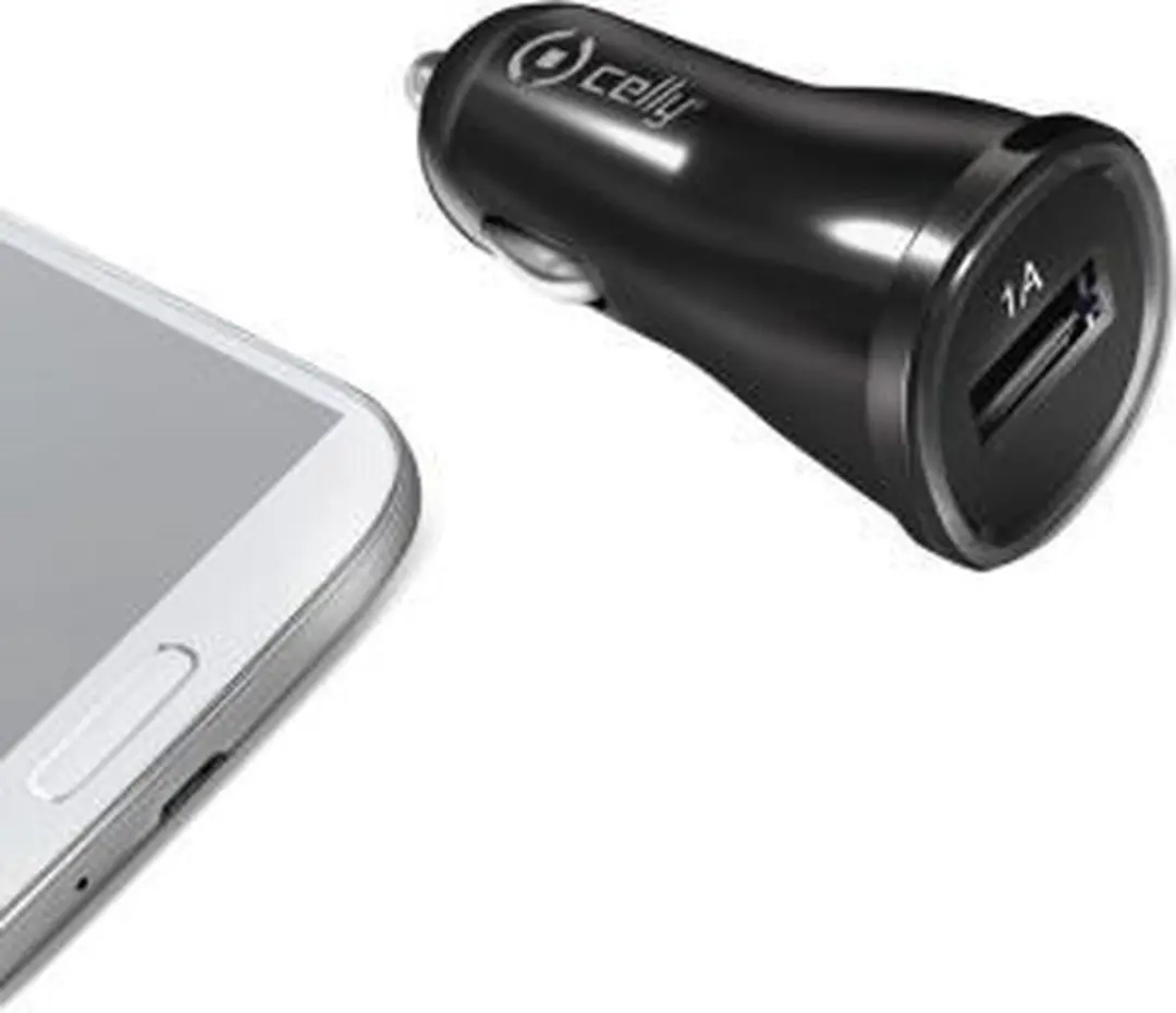 Celly Autolader USB 1 Poort - Zwart